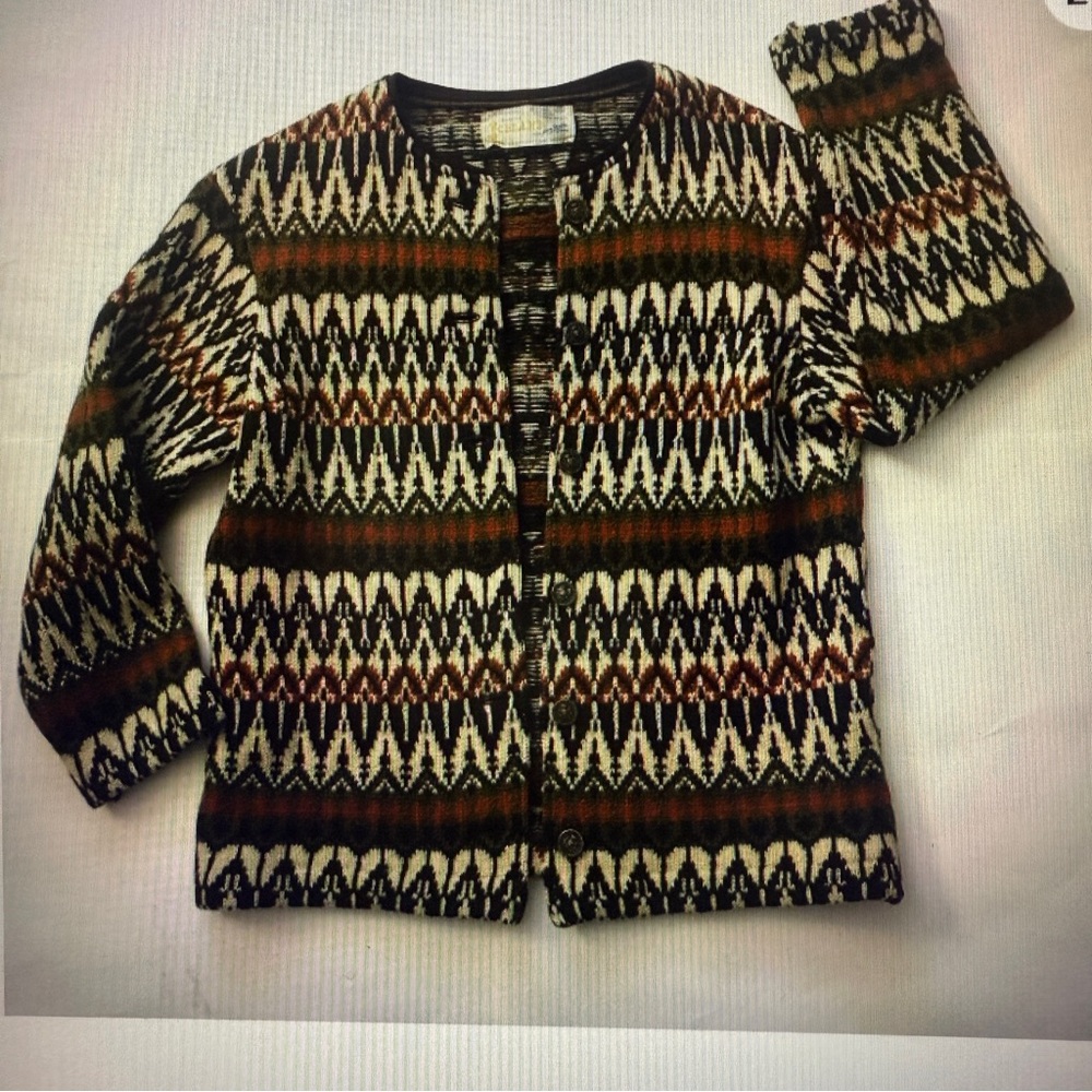 Jersey Modeller Iceland Vintage Sweater Scandinavian Lambs Wool Size 10
